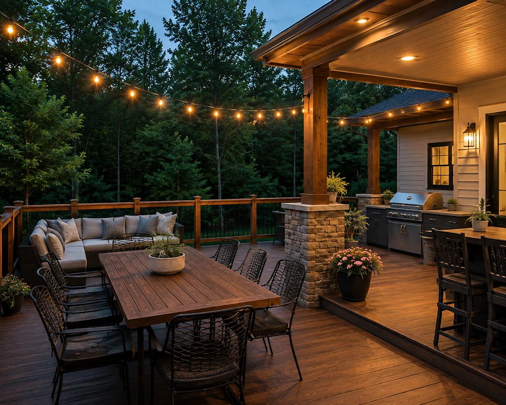 Atlanta deck staining and outdoor wood painting
