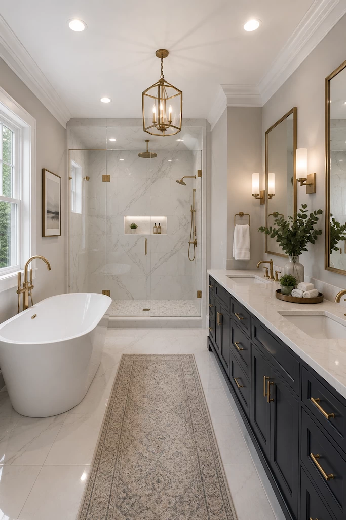 Professional bathroom interior painting in Atlanta Georgia