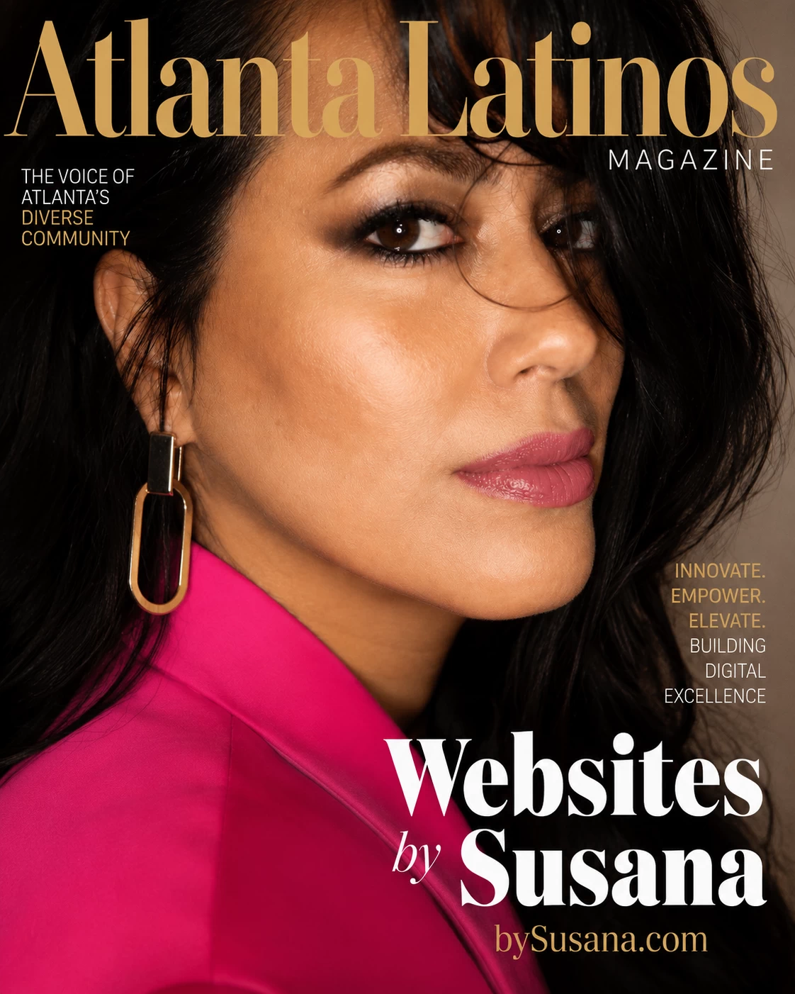 Susana Lucia web designer Atlanta featured in Atlanta Latinos Magazine
